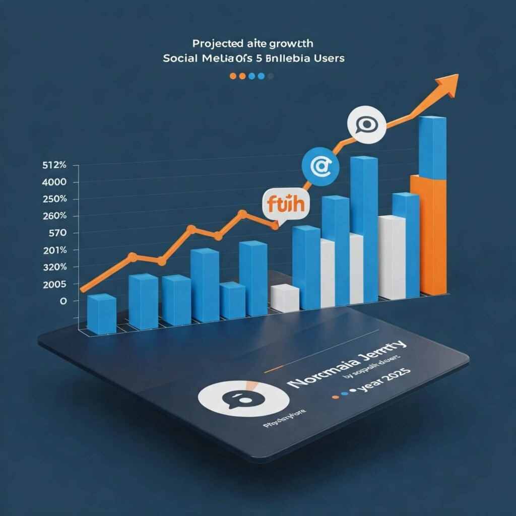 Global Social Media Growth to 5 Billion
