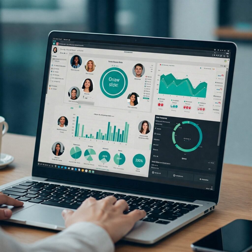 Influencer marketing platform dashboard.