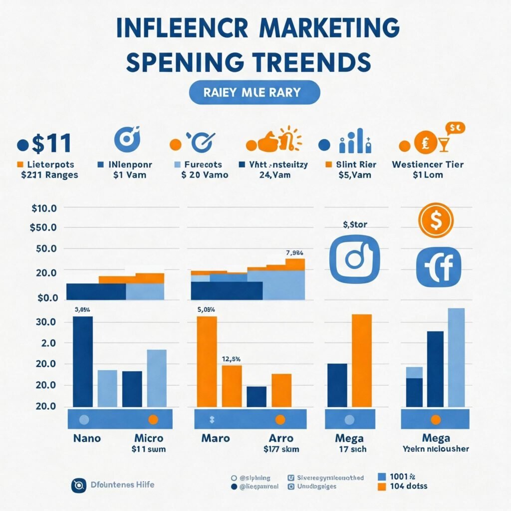 Influencer rates by tier