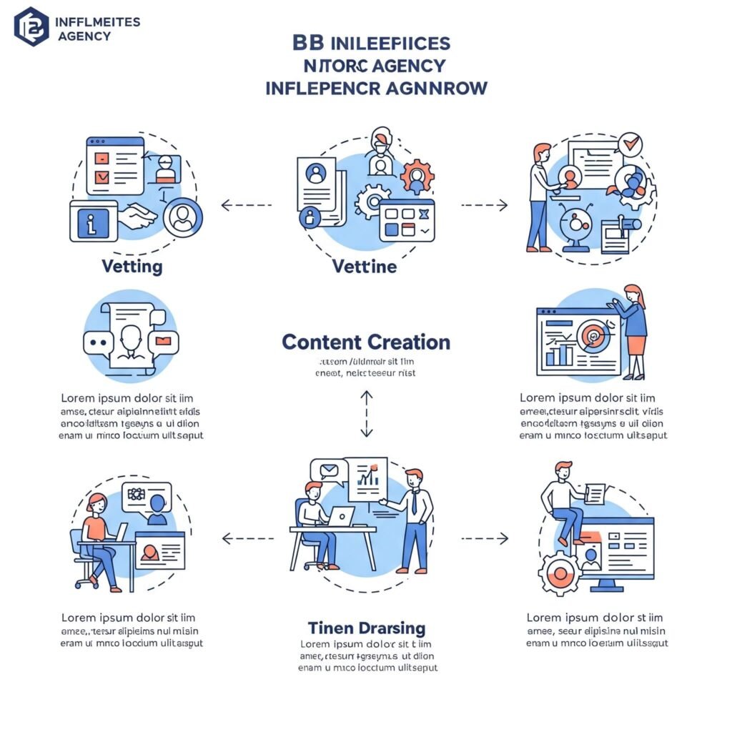 B2B influencer agency workflow: vetting, content, tracking