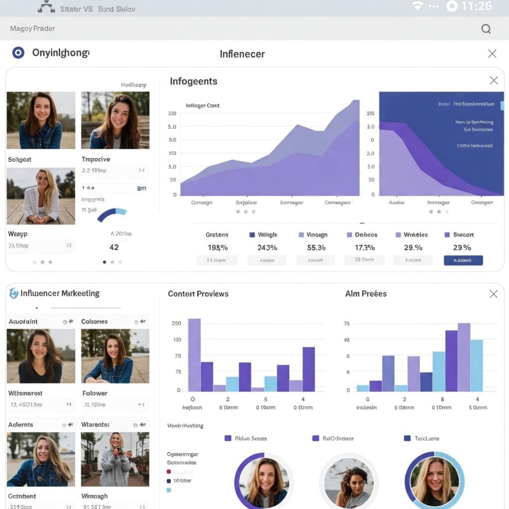 Influencer Marketing Platform Dashboard