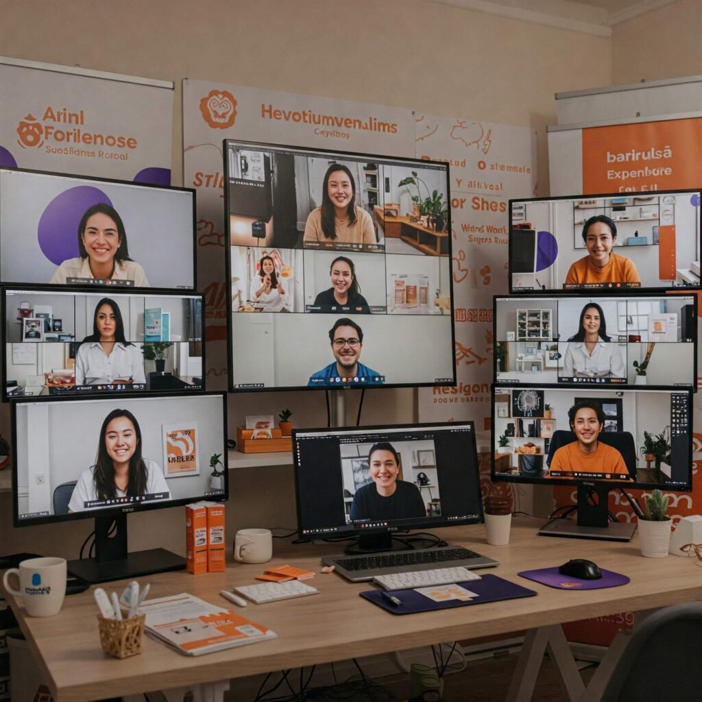 Virtual influencer brand event.