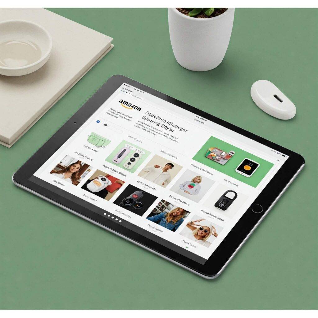 Influencer Amazon Storefront on Tablet