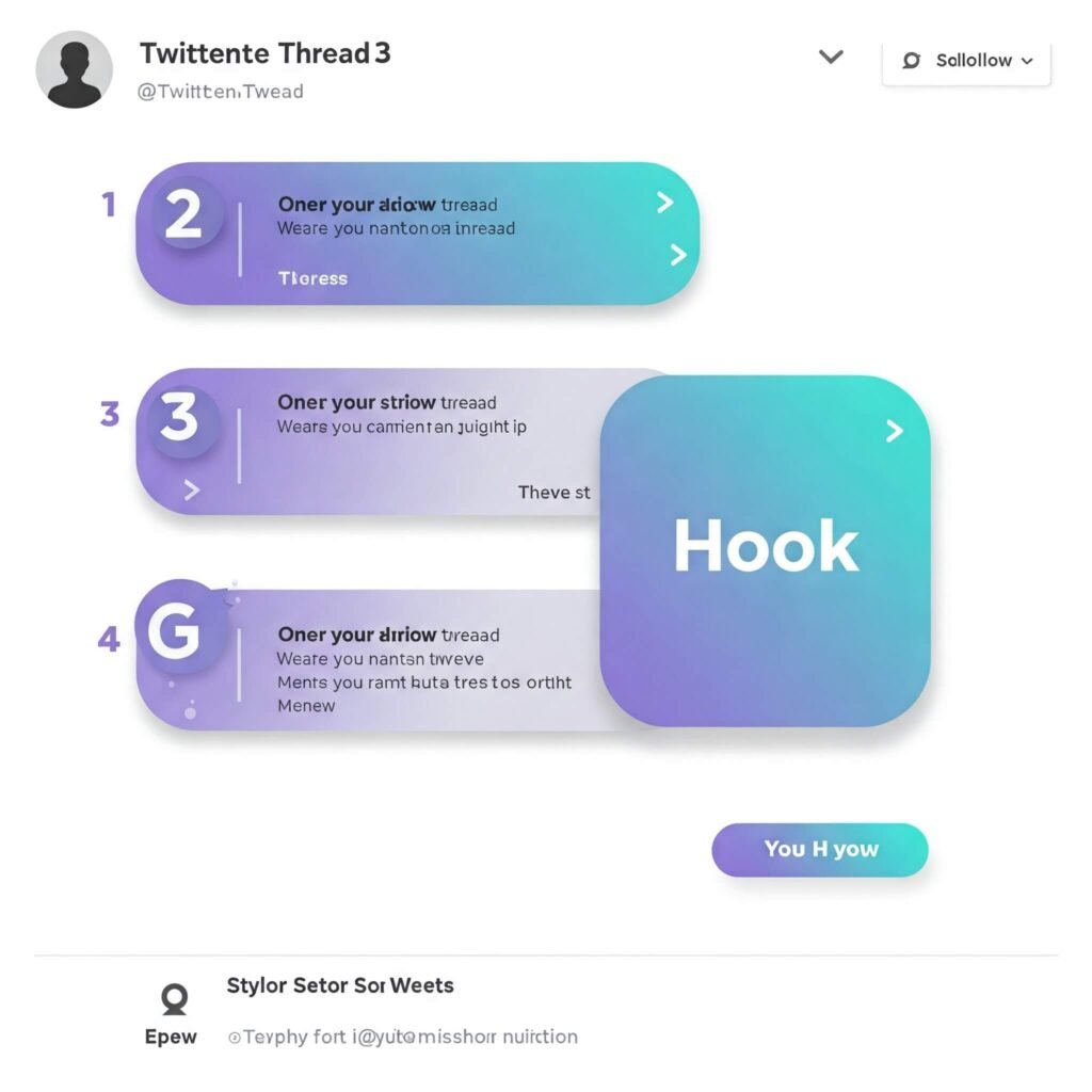 Engaging Twitter thread screenshot with numbered tweets.