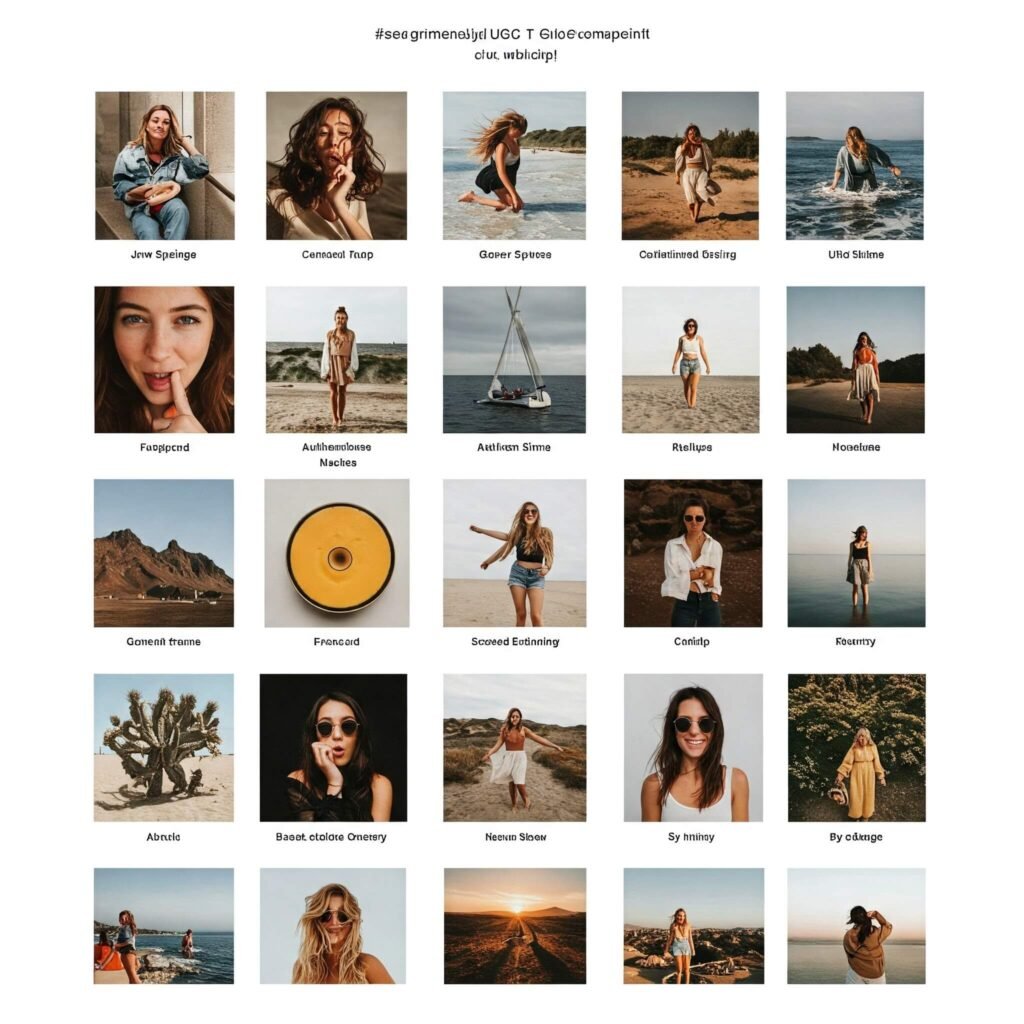 Branded Hashtag UGC Grid
