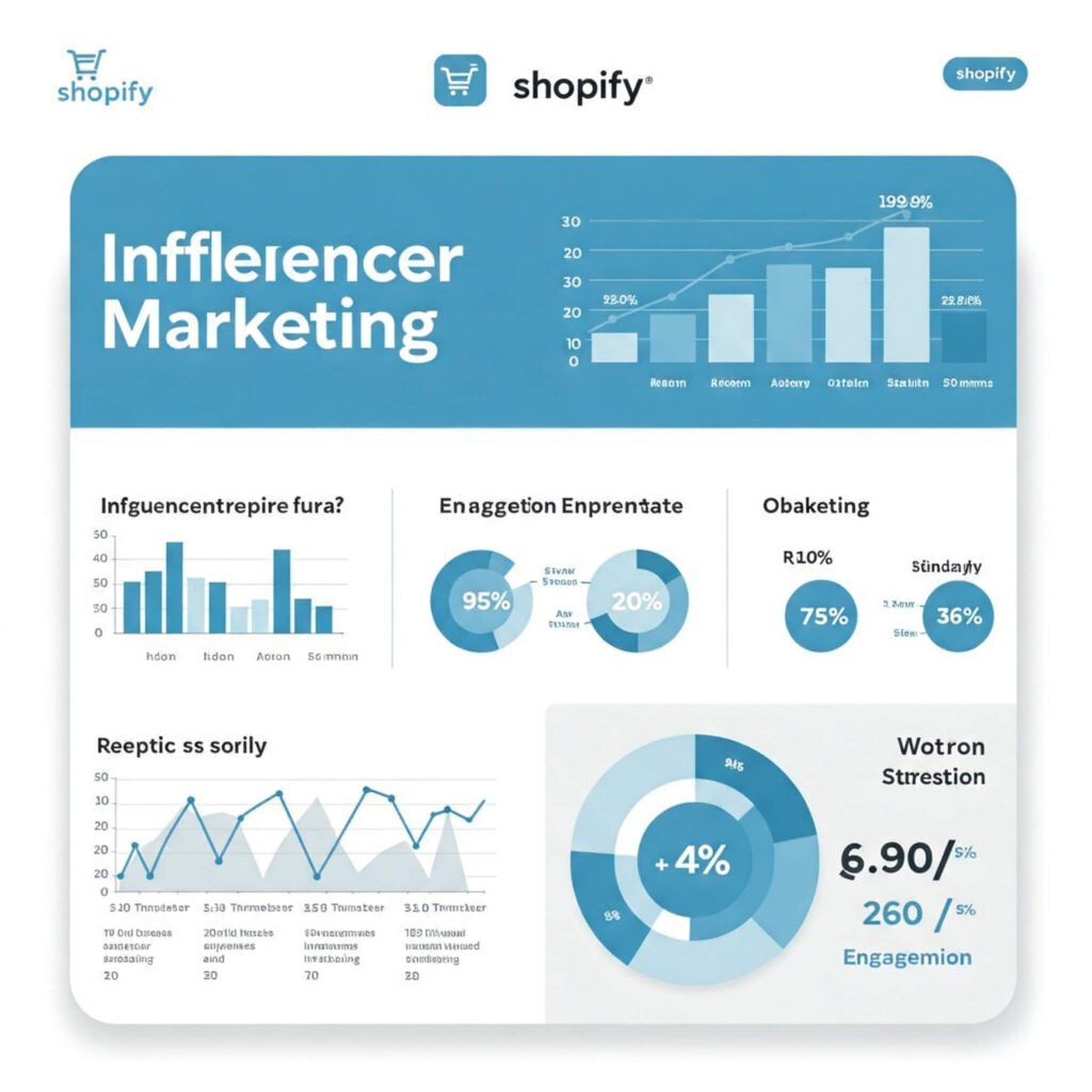 Shopify's infographic: influencer marketing data.