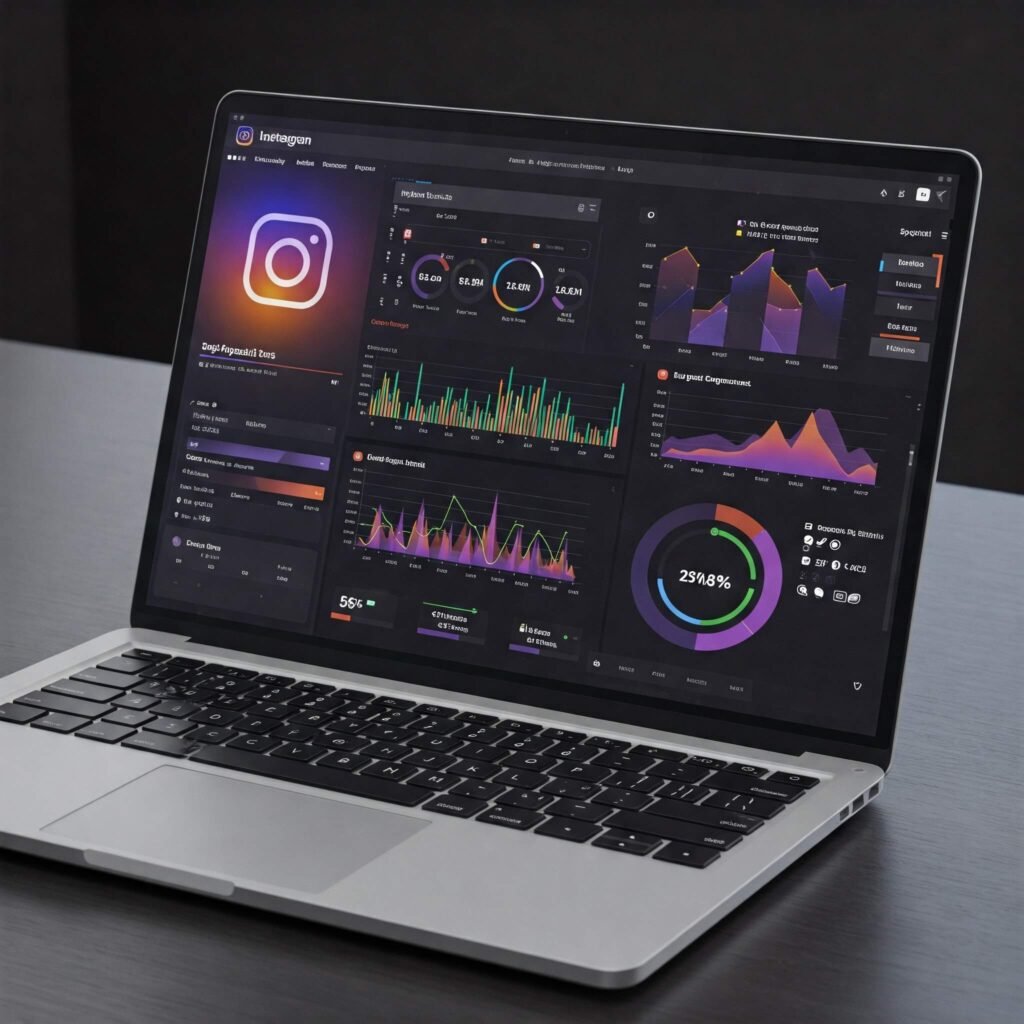 Instagram campaign analytics dashboard.