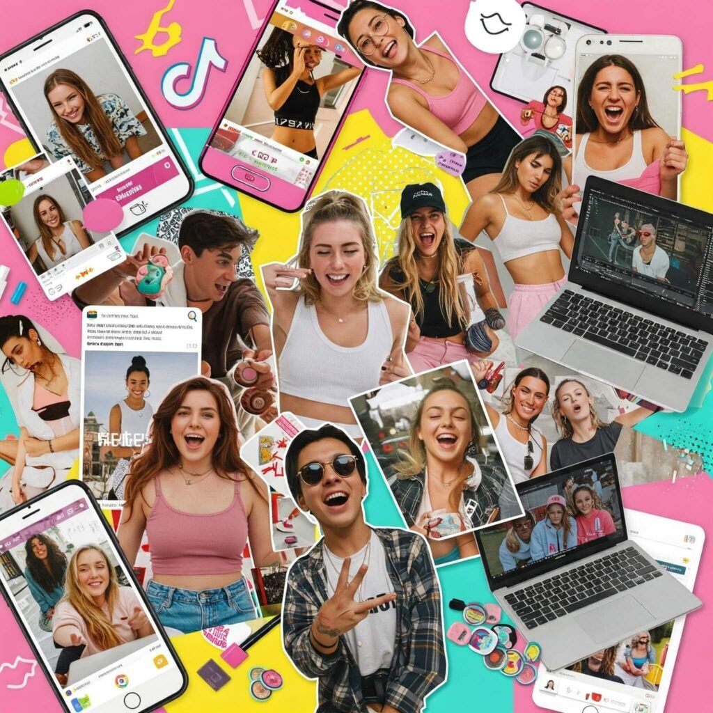 Influencer Content Creation Collage
