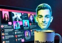 10 Proven Influencer Marketing Strategies That Actually Work in 2025 Neon-lit laptop, chipped #BrandVibes mug, glitchy holographic influencer, retro arcade vibes.