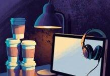 2025’s Leading Micro Influencer Platforms for Creators Vibrant retro desk scene capturing the chaos of micro influencer platforms in 2025.